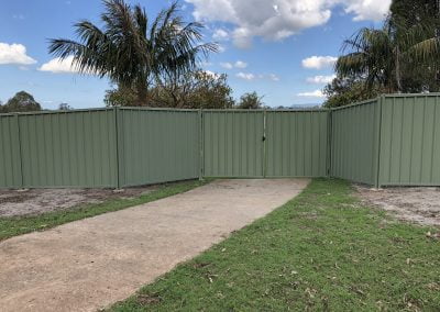 Rural Colorbond Fencing - Blue Sky Yards Gympie